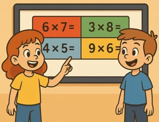 Tafelsommenrace op het digibord